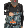 Полукомбинезон забродный NORFIN PILOT CAMO BOOTFOOT р.44-L с сапогами резина 83400-44-L