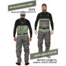 Полукомбинезон забродный NORFIN PILOT STOCKINGFOOT 2 02 р.ML 83321-02M-L